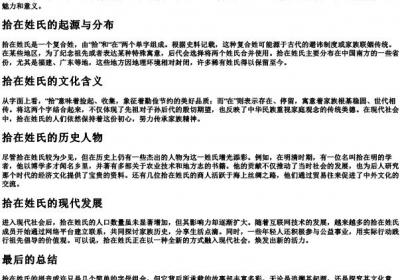 拾在姓氏的拼音是什么.docx免费下载(word版可打印)