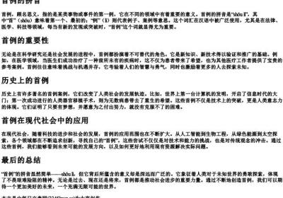 首例的拼音.docx免费下载(word版可打印)