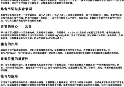 音节的拼写规则.docx免费下载(word版可打印)