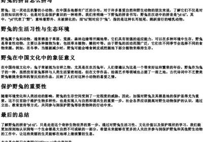 野兔的拼音怎么拼写.docx免费下载(word版可打印)