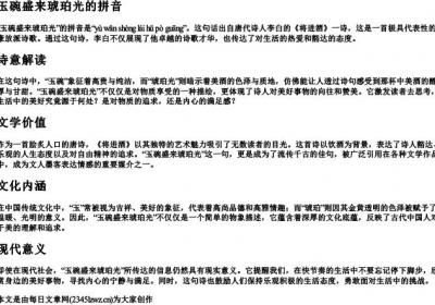 玉碗盛来琥珀光的拼音.docx免费下载(word版可打印)