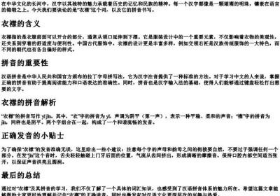 衣襟的拼音是什么写.docx免费下载(word版可打印)
