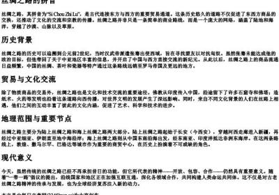 丝绸之路的拼音.docx免费下载(word版可打印)
