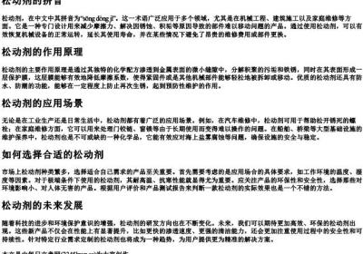 松动剂的拼音.docx免费下载(word版可打印)