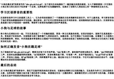 小狗在踢足球的拼音怎么写.docx免费下载(word版可打印)