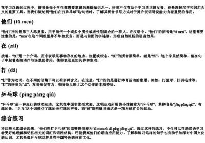 他们在打乒乓球的拼音怎么写.docx免费下载(word版可打印)