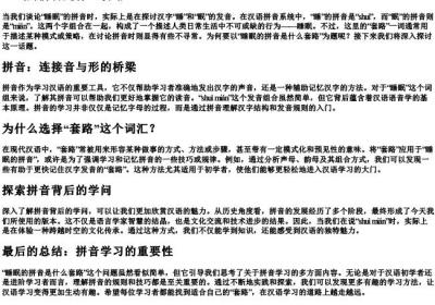 睡眠的拼音是什么套路.docx免费下载(word版可打印)