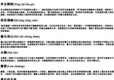 苏州园林课文词语解释及的拼音.docx免费下载(word版可打印)