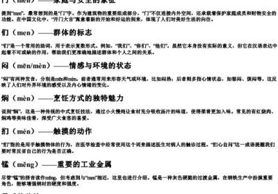 拼音是men的字有哪些.docx免费下载(word版可打印)