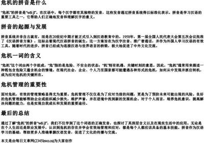 危机的拼音是什么.docx免费下载(word版可打印)