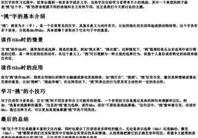 挑东西的挑的拼音怎么写.docx免费下载(word版可打印)