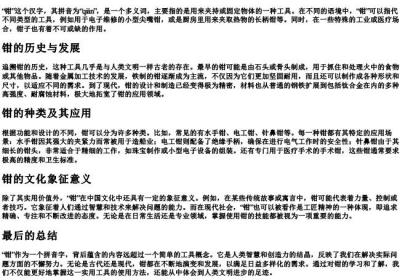 钳的拼音字.docx免费下载(word版可打印)