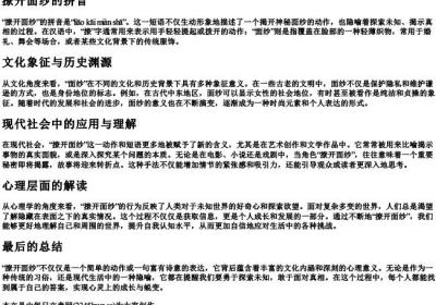 撩开面纱的拼音.docx免费下载(word版可打印)