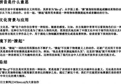 撩起的拼音是什么意思.docx免费下载(word版可打印)