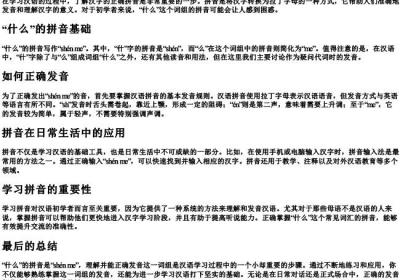 什么的拼音怎么写.docx免费下载(word版可打印)