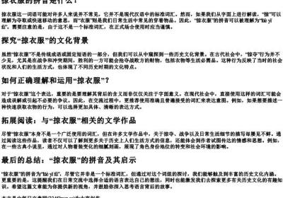 掠衣服的拼音.docx免费下载(word版可打印)