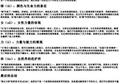 绿女力林的拼音怎么写.docx免费下载(word版可打印)
