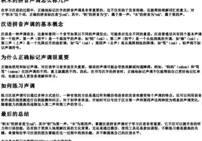 积木的拼音声调怎么标几声.docx免费下载(word版可打印)
