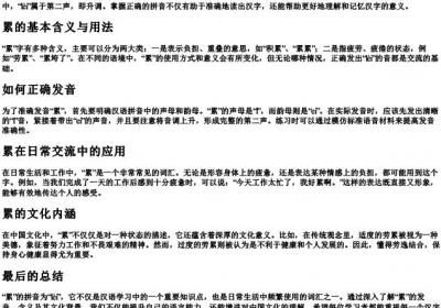 累的拼音是什么.docx免费下载(word版可打印)