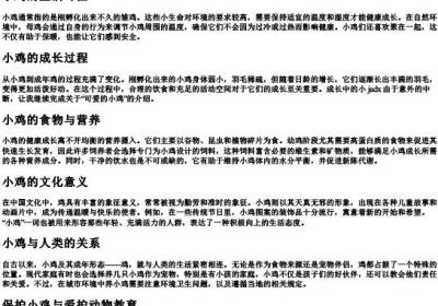 可爱的小鸡的拼音.docx免费下载(word版可打印)