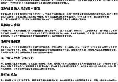 李电脑的拼音怎么打字.docx免费下载(word版可打印)