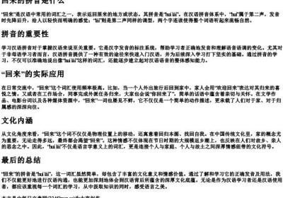 回来的拼音是什么.docx免费下载(word版可打印)
