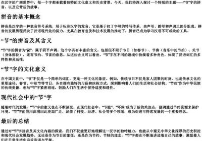 节字的拼音.docx免费下载(word版可打印)