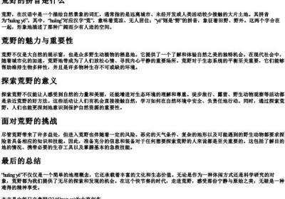 荒野的拼音是什么.docx免费下载(word版可打印)