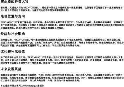漷永路的拼音大写.docx免费下载(word版可打印)