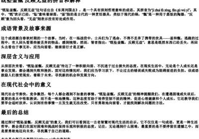 既坠釜甑 反顾无益的拼音和解释.docx免费下载(word版可打印)