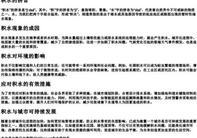 积水的拼音.docx免费下载(word版可打印)