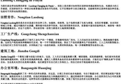 劳动场景的拼音.docx免费下载(word版可打印)