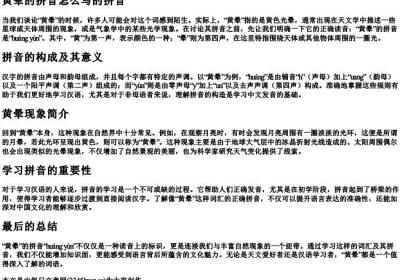 黄晕的拼音怎么写的拼音.docx免费下载(word版可打印)