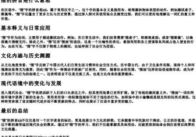 揩的拼音是什么意思.docx免费下载(word版可打印)