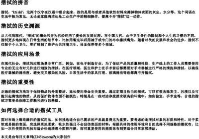 揩拭的拼音.docx免费下载(word版可打印)
