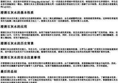 澄清石灰水的拼音.docx免费下载(word版可打印)