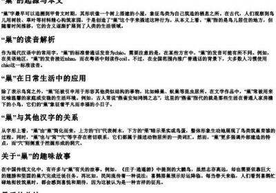 巢的拼音怎么写.docx免费下载(word版可打印)