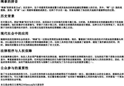 缉拿的拼音.docx免费下载(word版可打印)