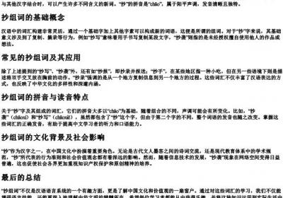 抄组词是什么和的拼音.docx免费下载(word版可打印)