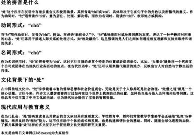 处的拼音是什么.docx免费下载(word版可打印)