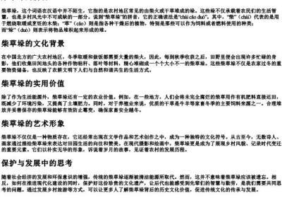 柴草垛的拼音.docx免费下载(word版可打印)