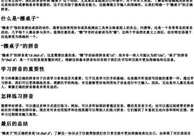 檫桌子的拼音是什么写.docx免费下载(word版可打印)