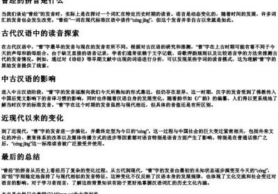 曾经的拼音是什么.docx免费下载(word版可打印)