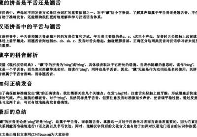 藏的拼音是平舌还是翘舌.docx免费下载(word版可打印)