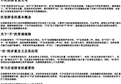 不在的拼音怎么写.docx免费下载(word版可打印)