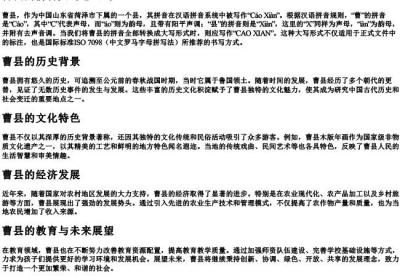 曹县的拼音大写怎么写.docx免费下载(word版可打印)