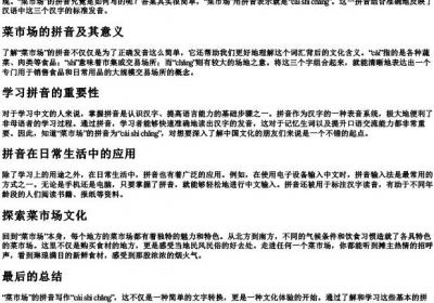 菜市场的拼音怎么写.docx免费下载(word版可打印)
