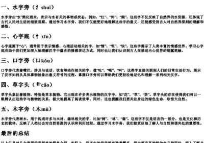 常用偏旁部首名称表带的拼音.docx免费下载(word版可打印)