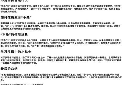 不是的拼音是什么.docx免费下载(word版可打印)