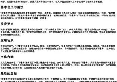 不懂得的拼音.docx免费下载(word版可打印)